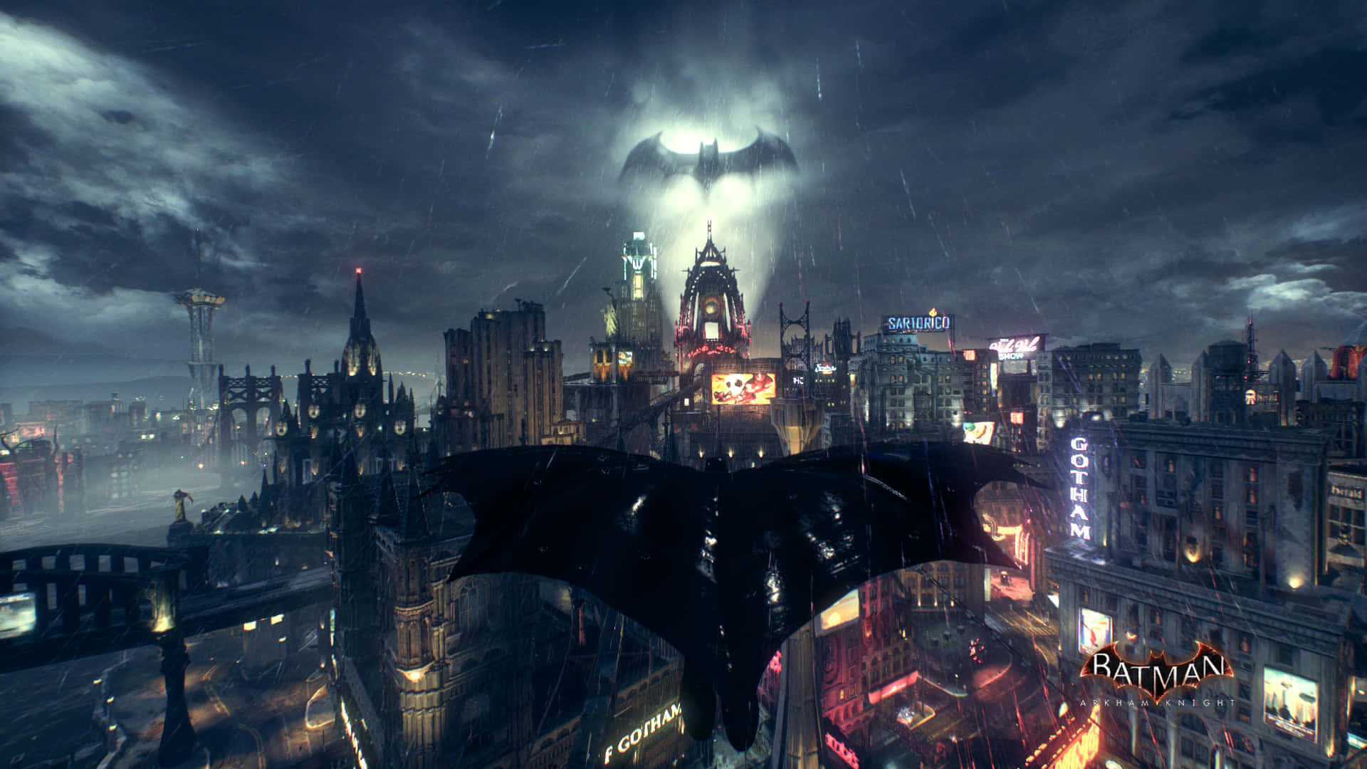 Attfånga Skönheten I Gotham City. Wallpaper