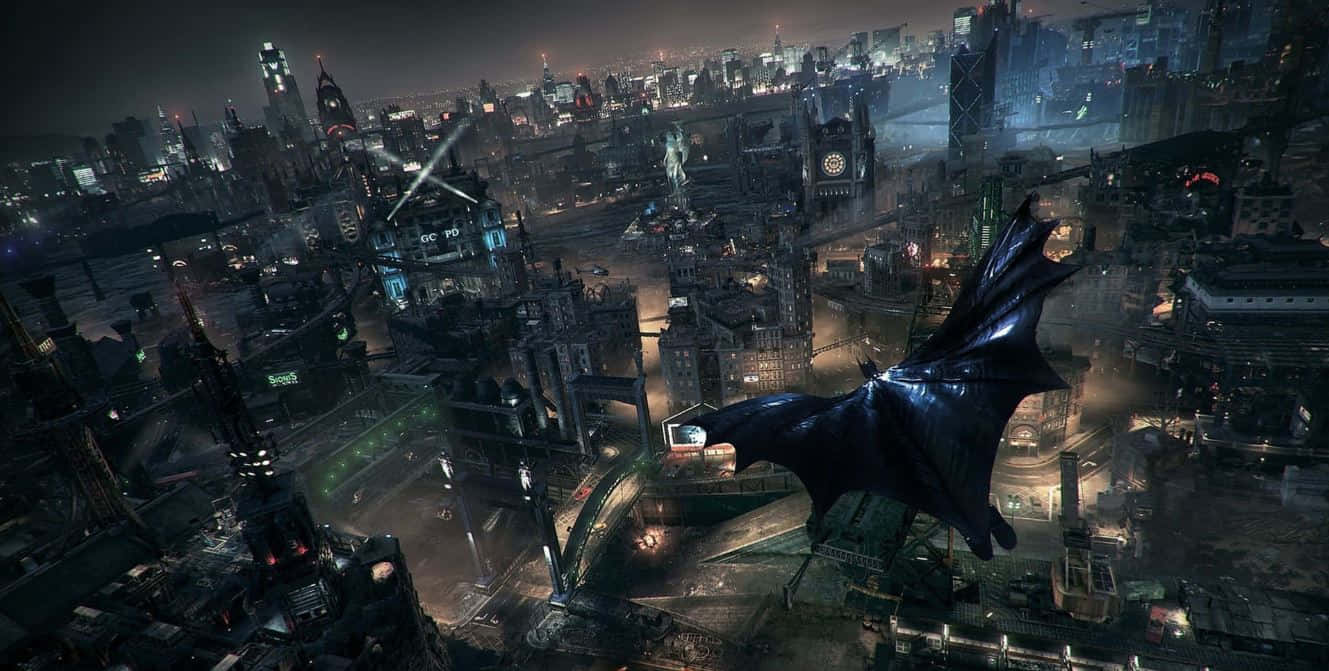 Gotham City Skyline at Night