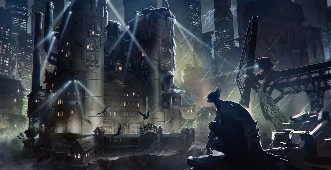Gothamcity 1330 X 682 Hintergrundbild