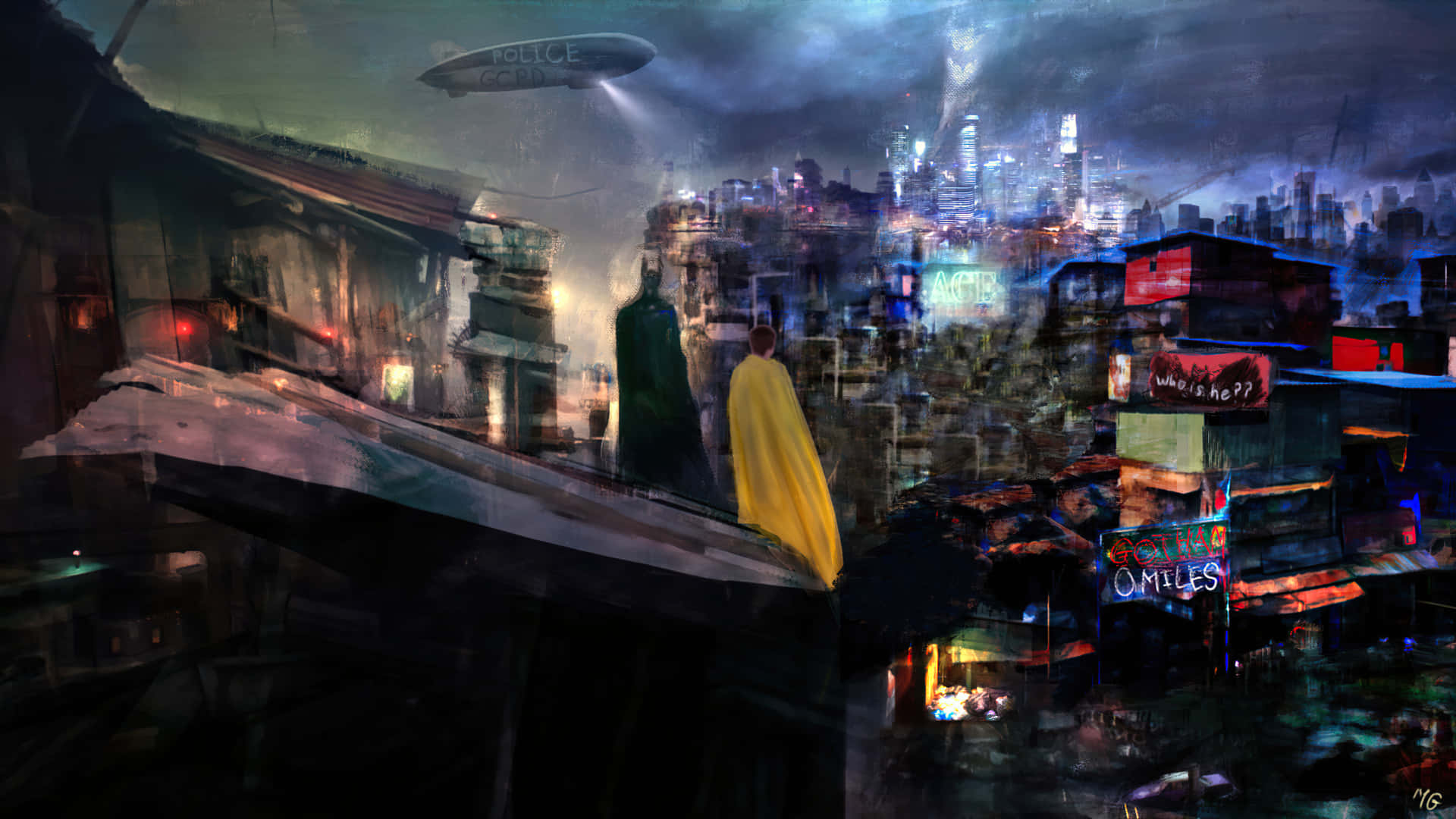 "Welcome to Gotham City! " Wallpaper