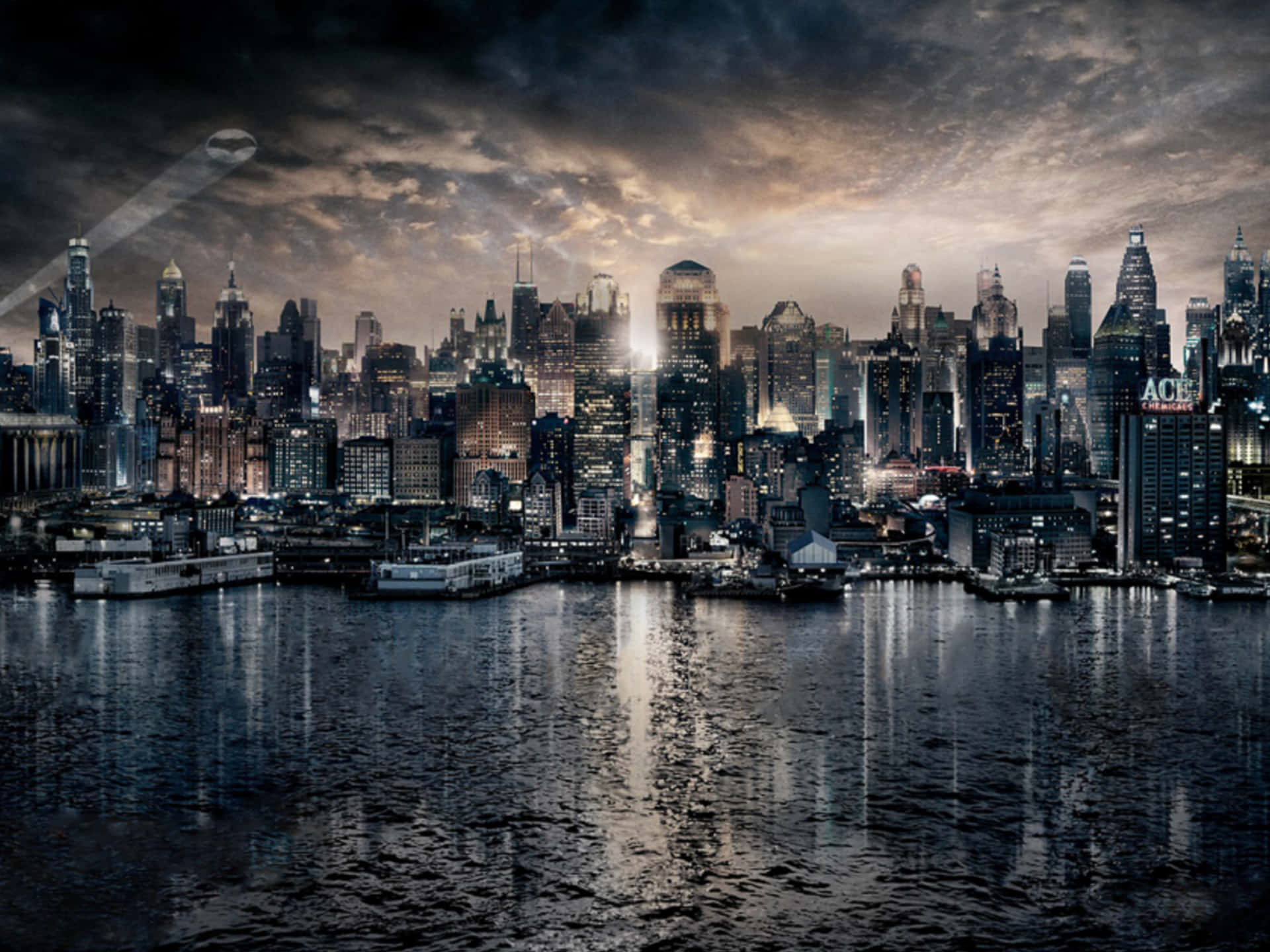 Velkommen til Gotham City, Verdens Største By Wallpaper