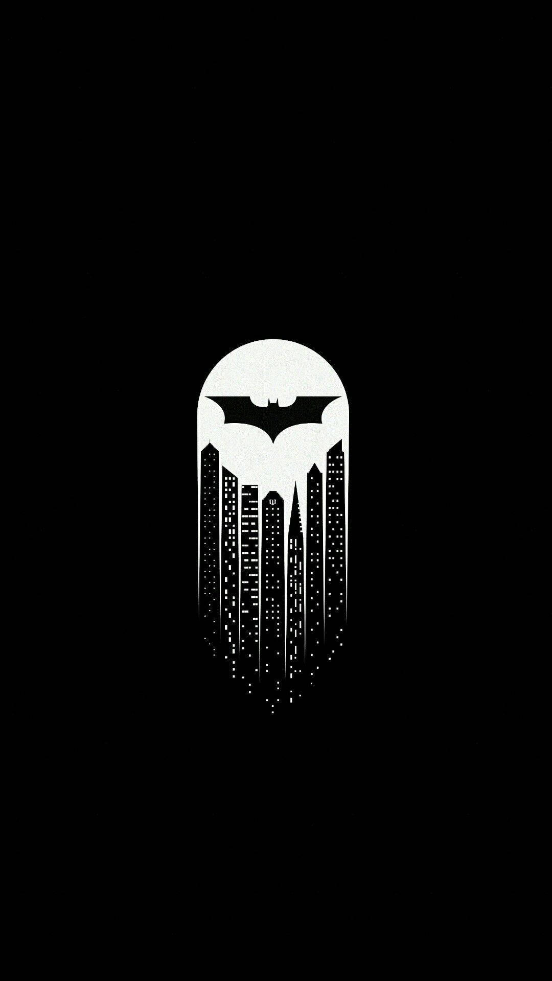 Gotham City af Batman Mørk iPhone Wallpaper Wallpaper