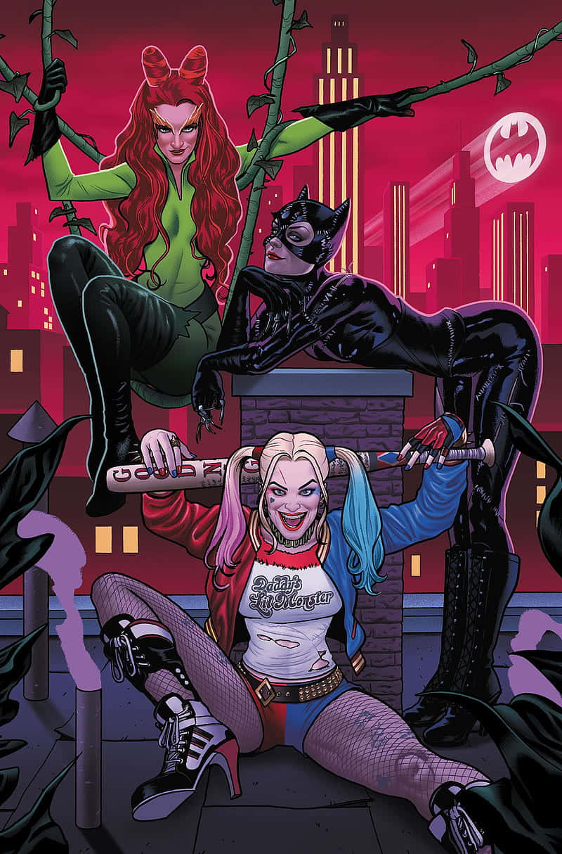 Ilustrasi Gotham City Sirens Wallpaper