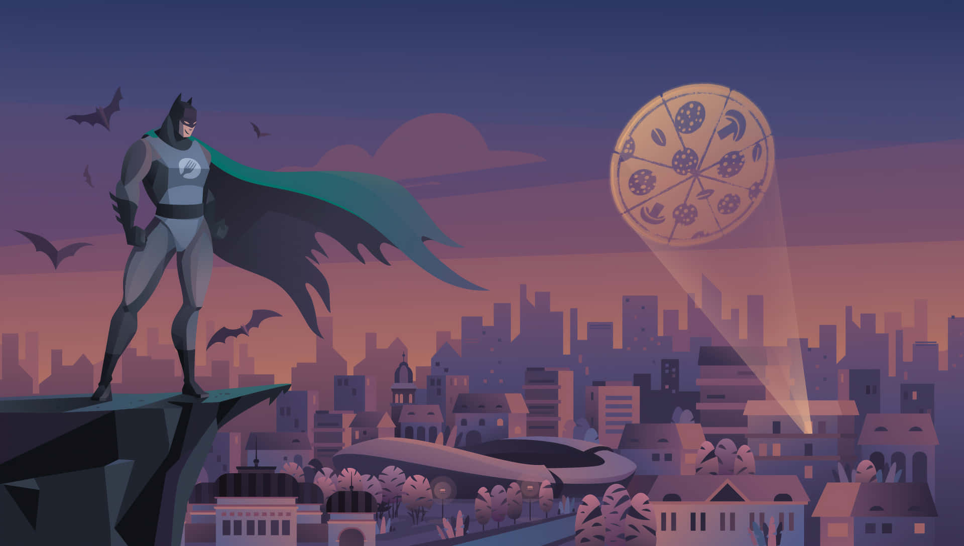 'diegeschäftige Stadt Gotham, Heimat Des Berüchtigten Batman.' Wallpaper