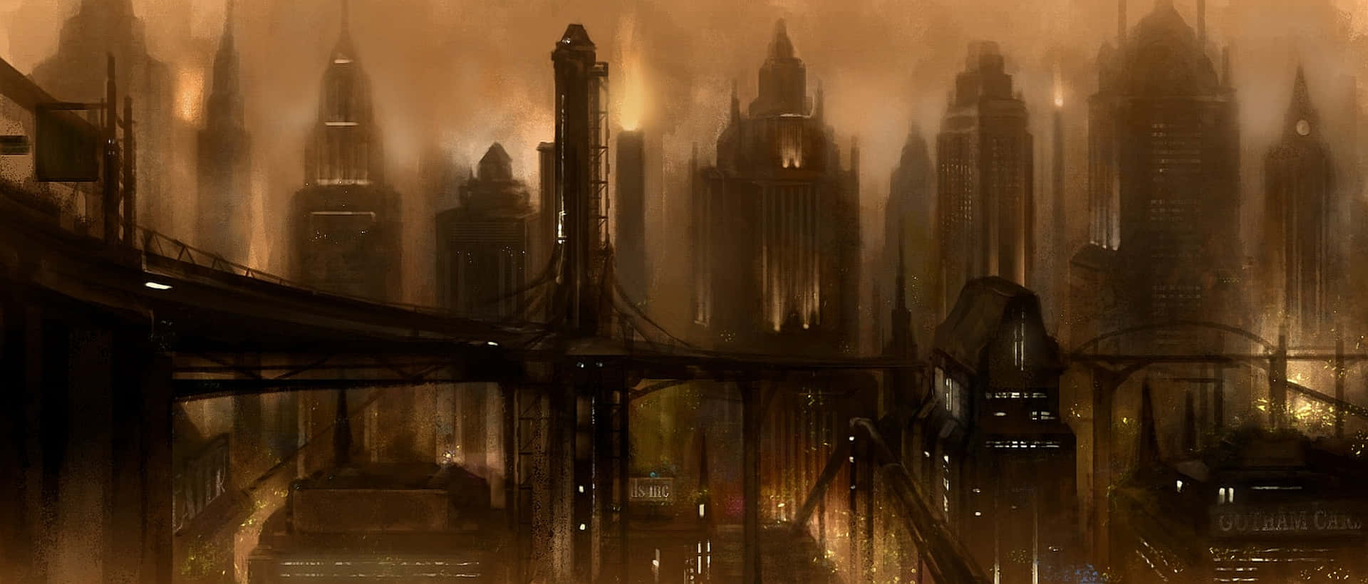 Gotham City Background New York City Skyline Wallpaper HD  Flickr
