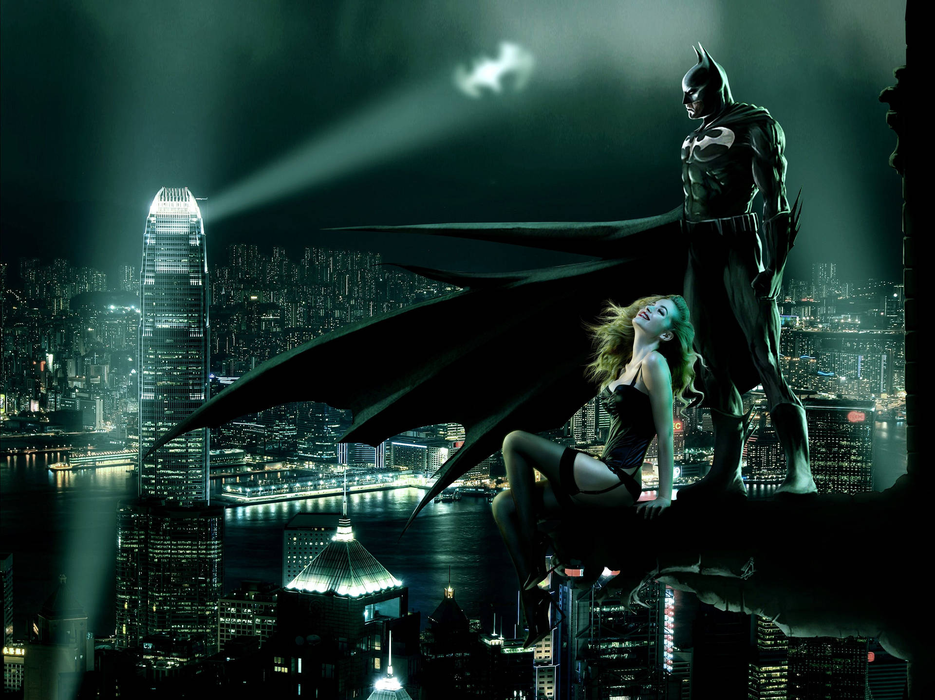 Gotham Realistic Digital Illustration Wallpaper