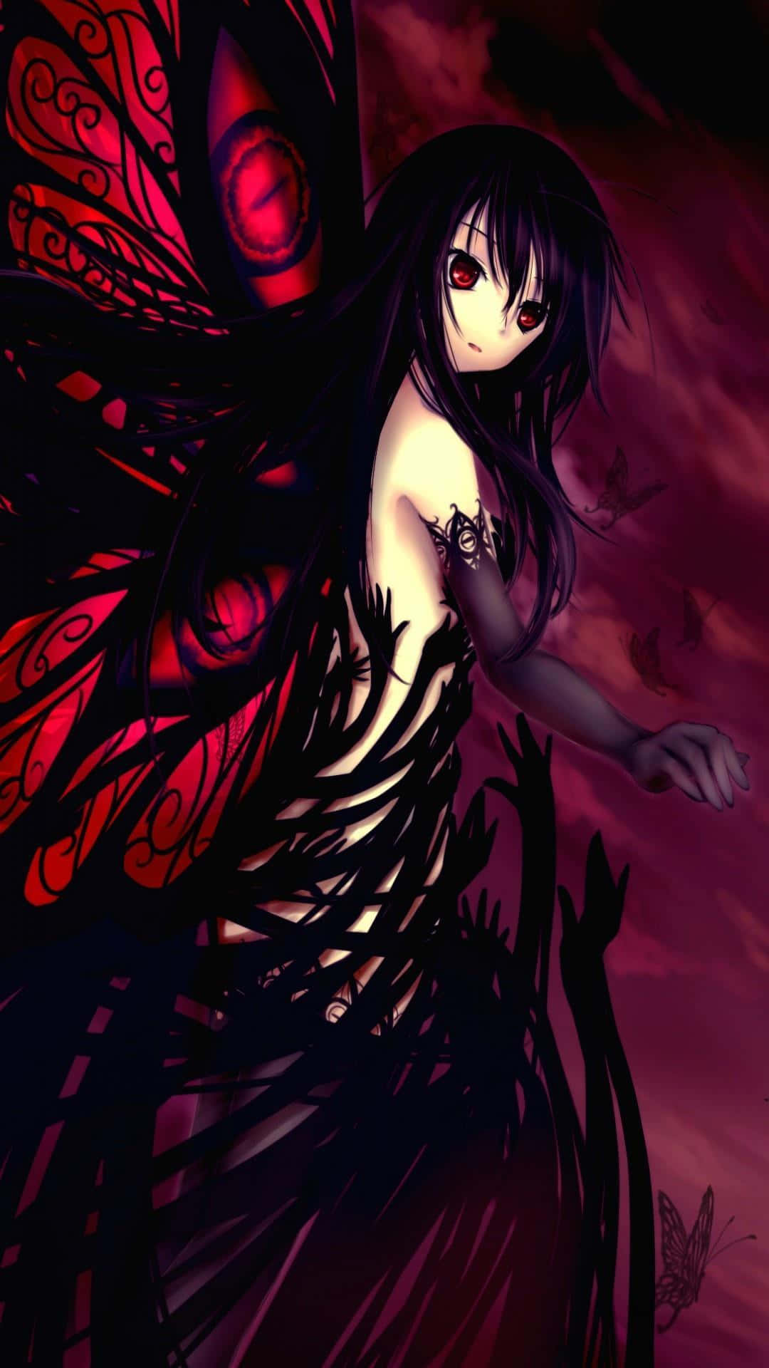 Download Fascinating Gothic Anime Iphone Lock Screen Wallpaper | Wallpapers .com