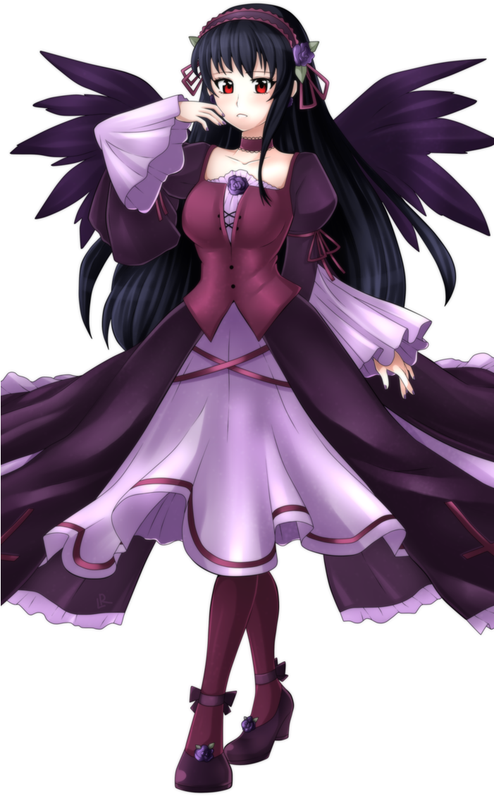 Gothic Anime Vampire Girl PNG