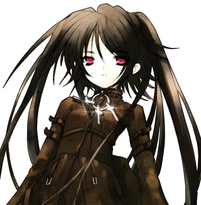 Gothic Anime Vampire Girl PNG