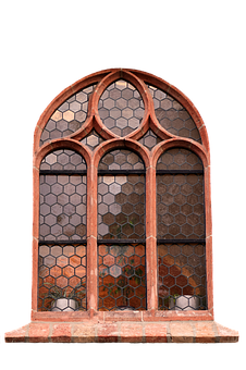 Gothic Arch Window Stained Glass PNG