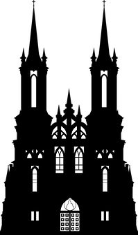 Gothic Architecture Silhouette PNG