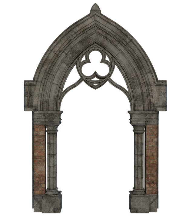 Gothic Archway Structure.png PNG