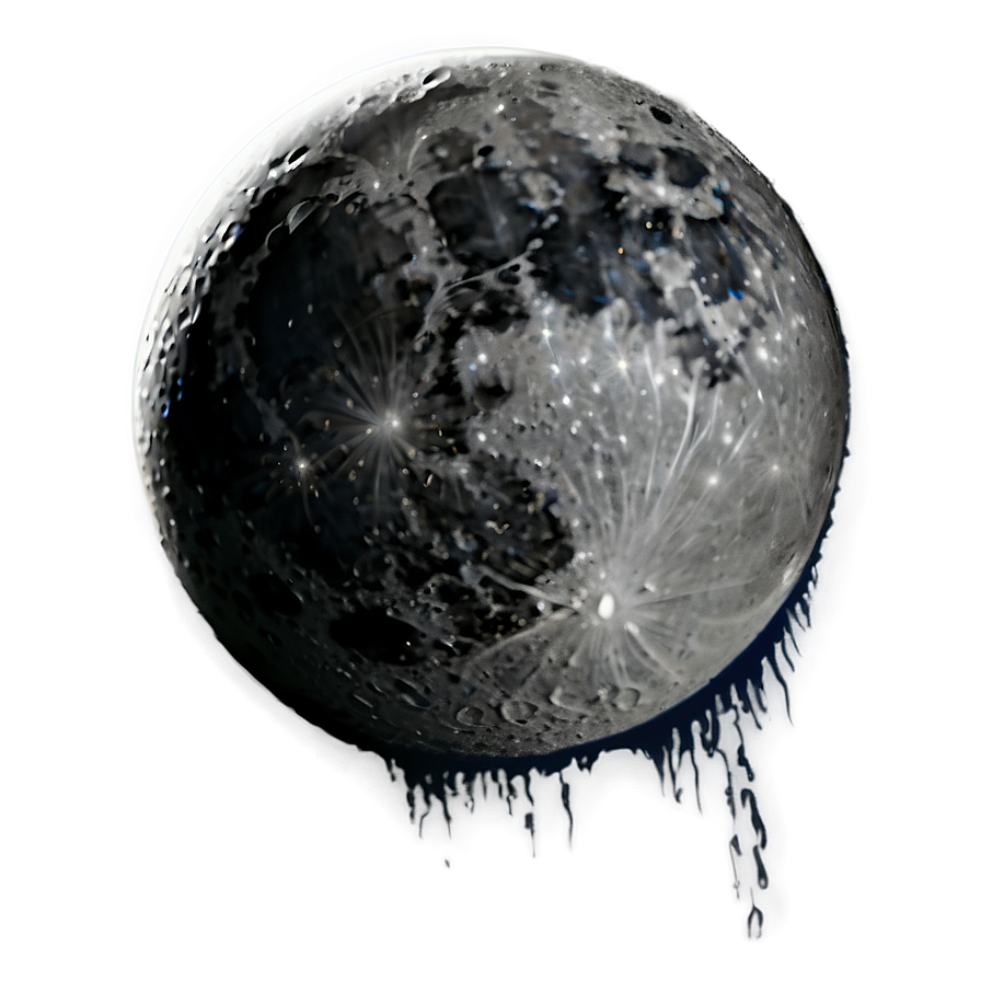 Gothic Black Moon Png 06252024 PNG