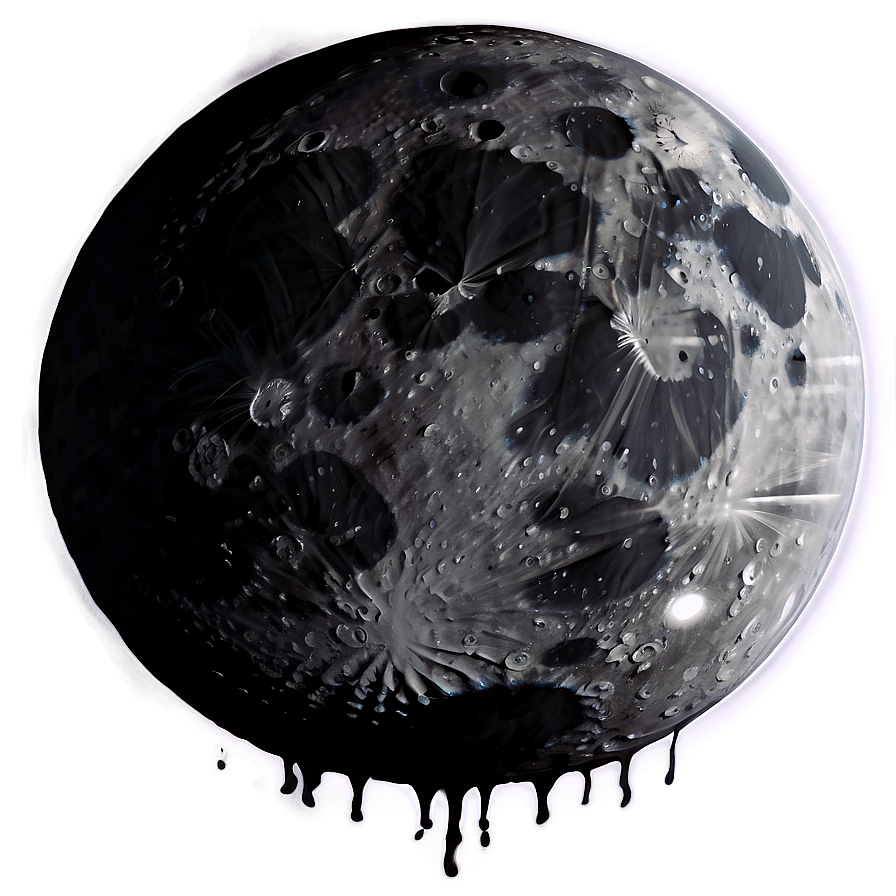 Gothic Black Moon Png Nib66 PNG