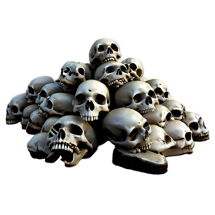 Gothic Bone Pile Artwork Png 11 PNG