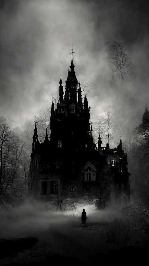 Gothic_ Castle_in_ Mist Wallpaper