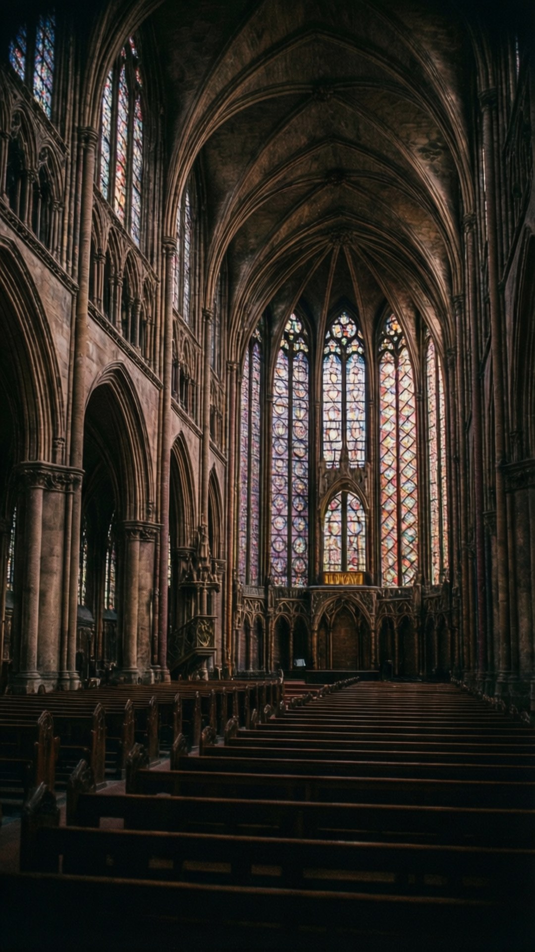 Interno di Cattedrale Gotica Sfondi