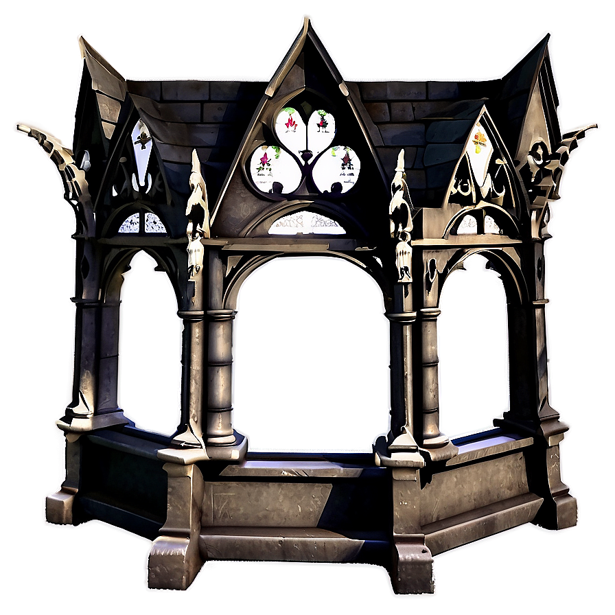 Gothic Church Altar Png 06242024 PNG