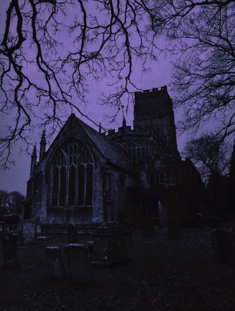 Gothic_ Church_ Night_ Scene Wallpaper