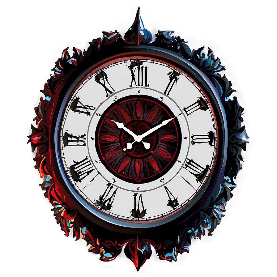 Gothic Clock Clipart Png 38 PNG
