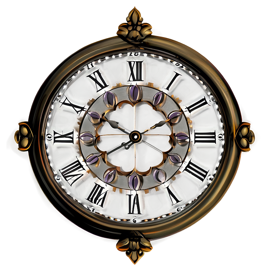 Gothic Clock Clipart Png Wre79 PNG