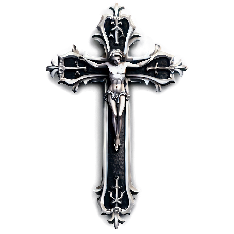 Gothic Cross Illustration Png 64 PNG
