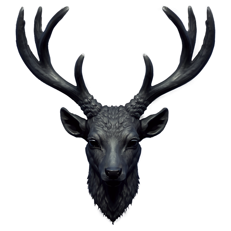 Gothic Deer Head Dark Style Png Gob PNG