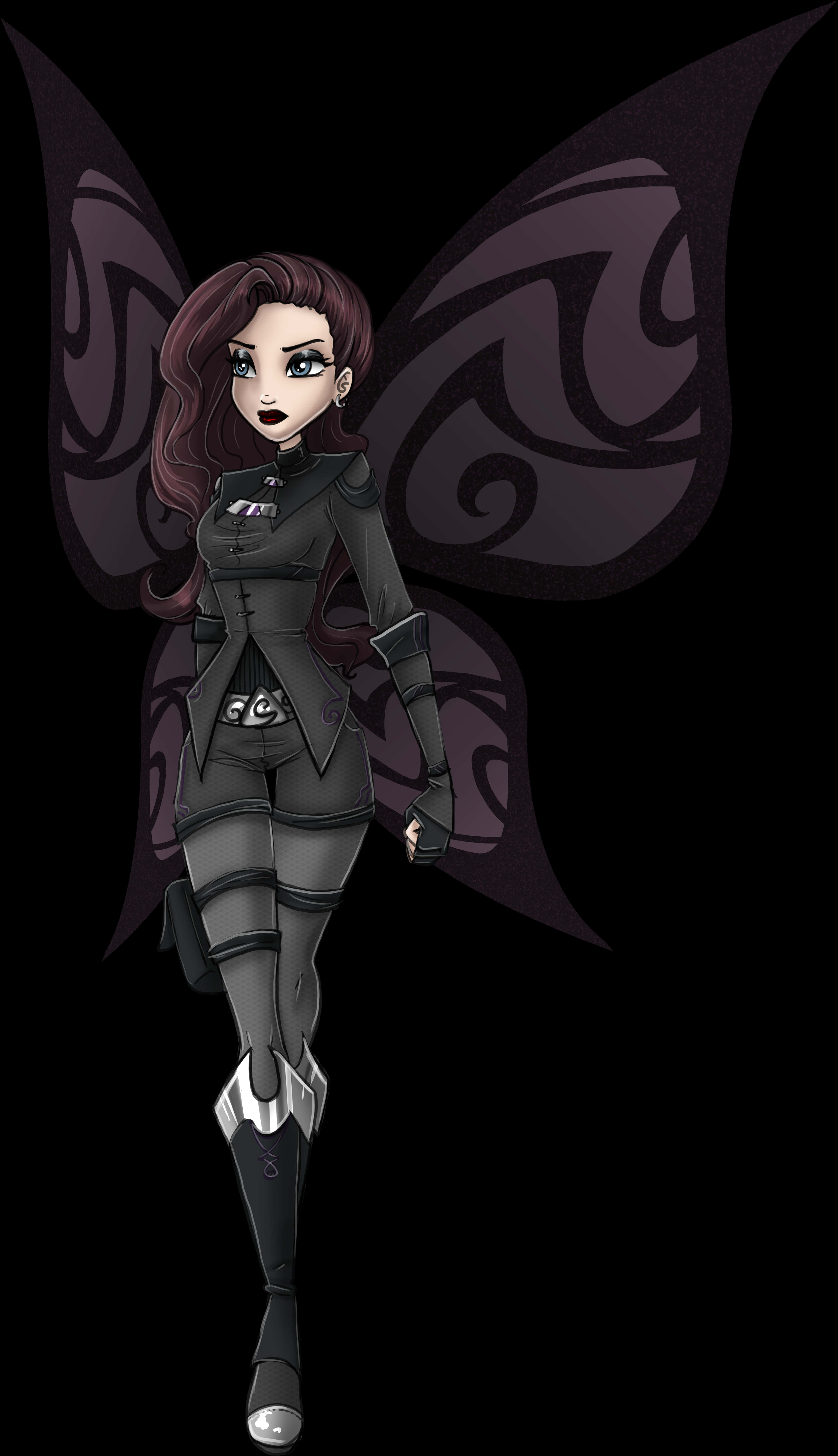 Gothic Fairy Warrior PNG