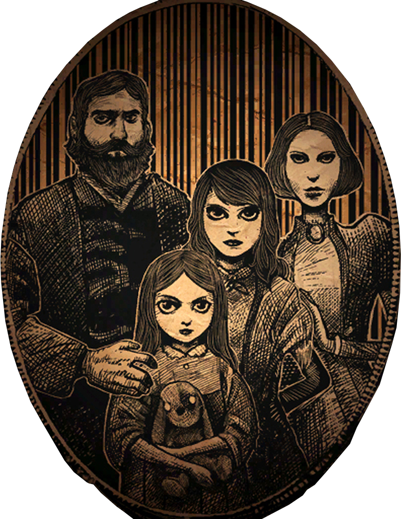 Gothic Family Portrait PNG