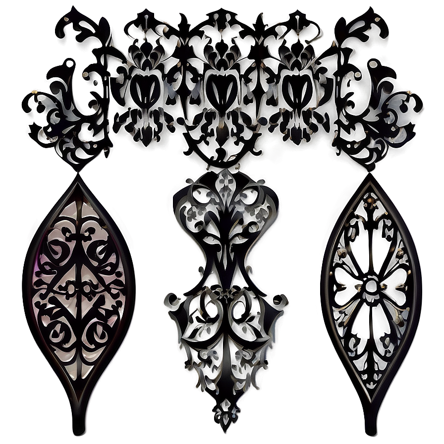 Gothic Filigree Illustration Png Tpk PNG