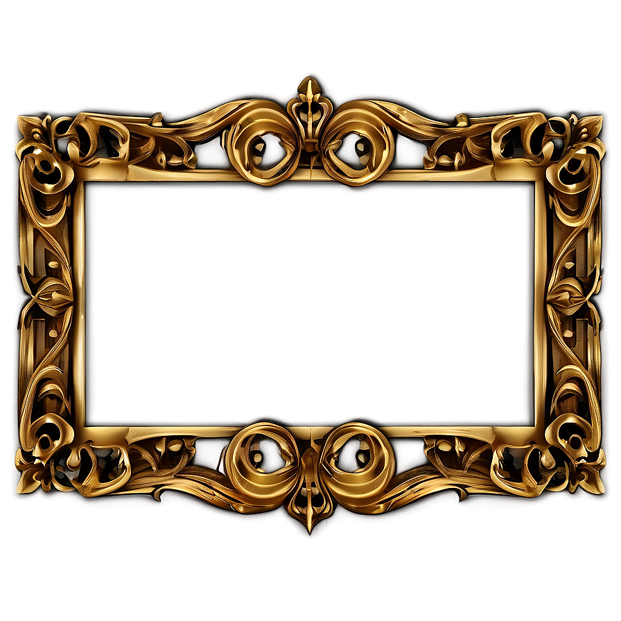 Download Gothic Golden Frame Png Ifh32 | Wallpapers.com