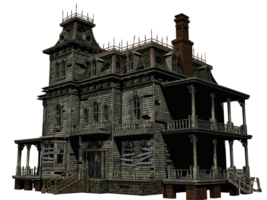 Gothic Haunted House3 D Render PNG