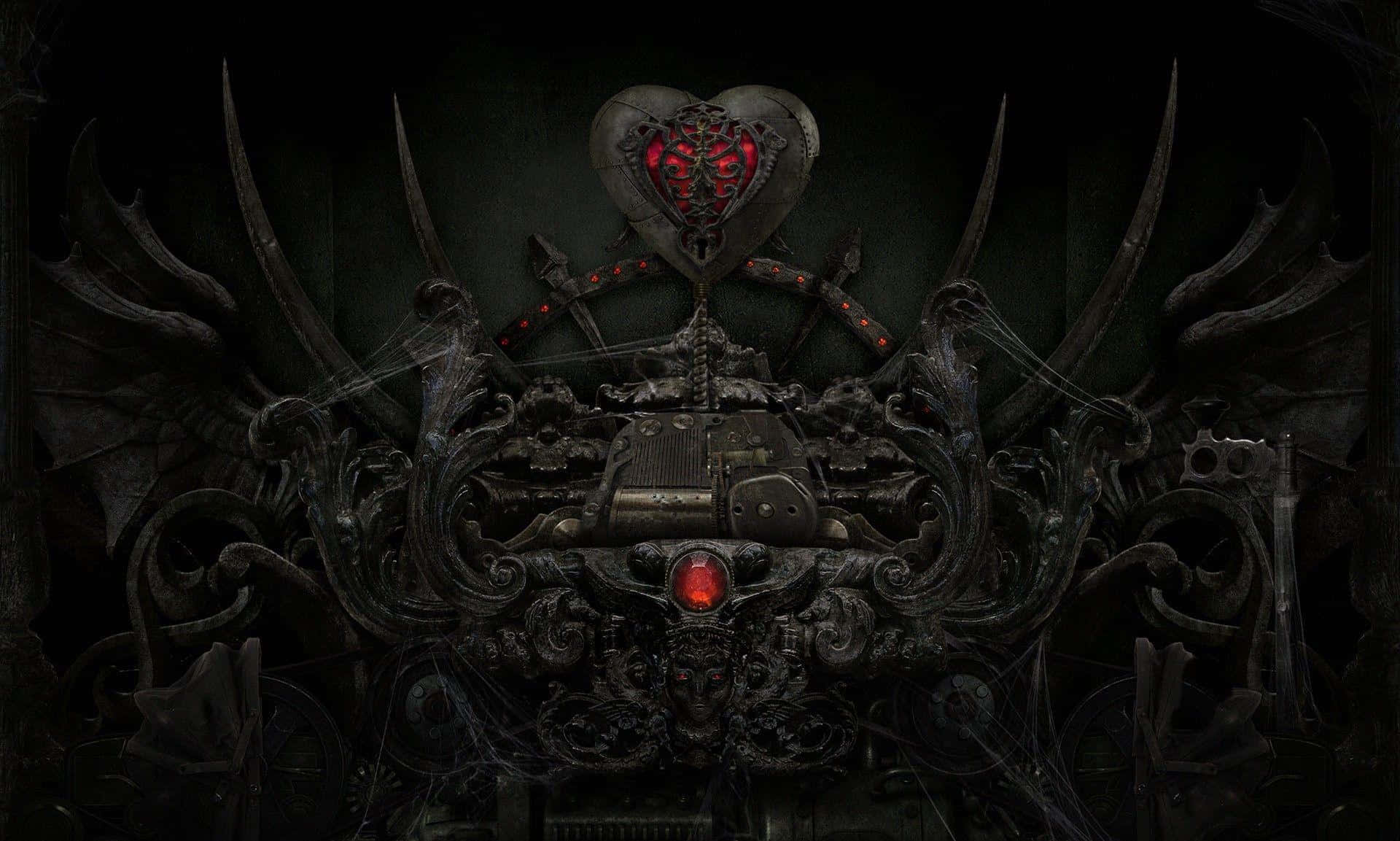 Gothic_ Heart_ Artwork Wallpaper
