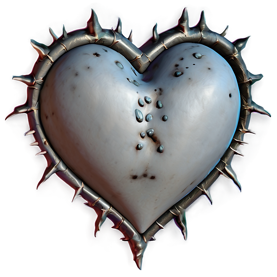 Gothic Heart With Thorns Png Mir PNG