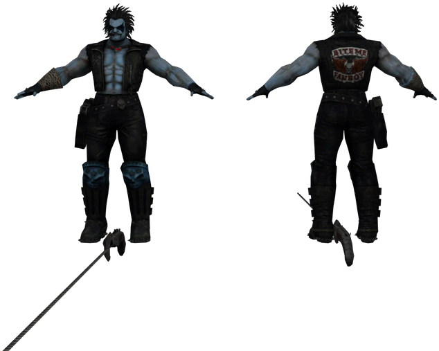 Gothic Hunter Character Model PNG