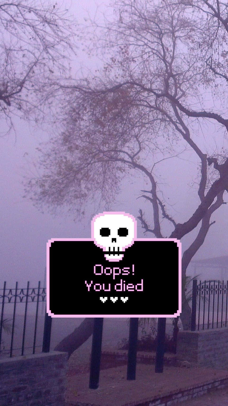 Oops You Died Gothic Iphone Wallpaper