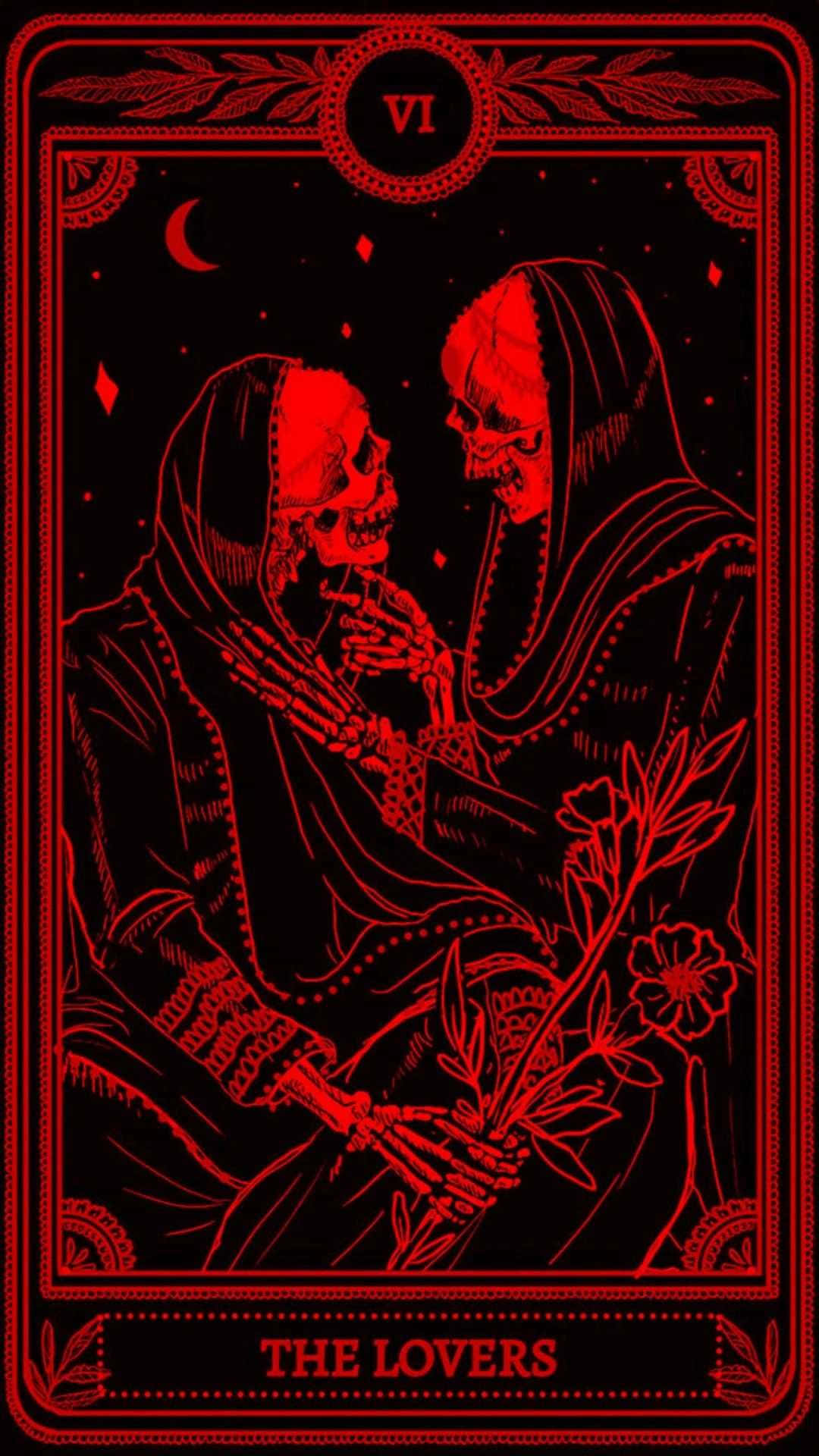 The Lovers Tarot Card Wallpaper