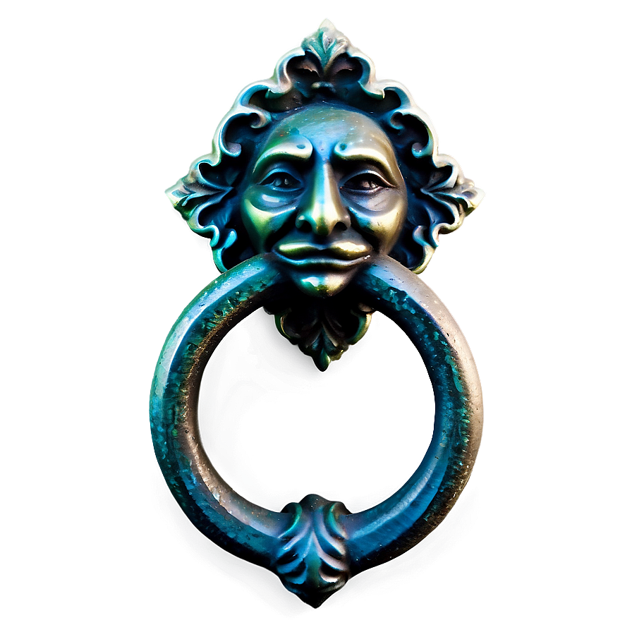 Download Gothic Iron Door Knocker Png Rpc | Wallpapers.com