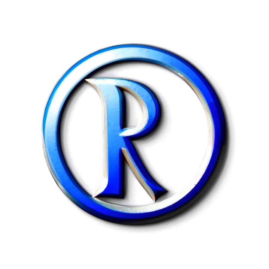 Gothic Letter R Emblem Png 06202024 PNG