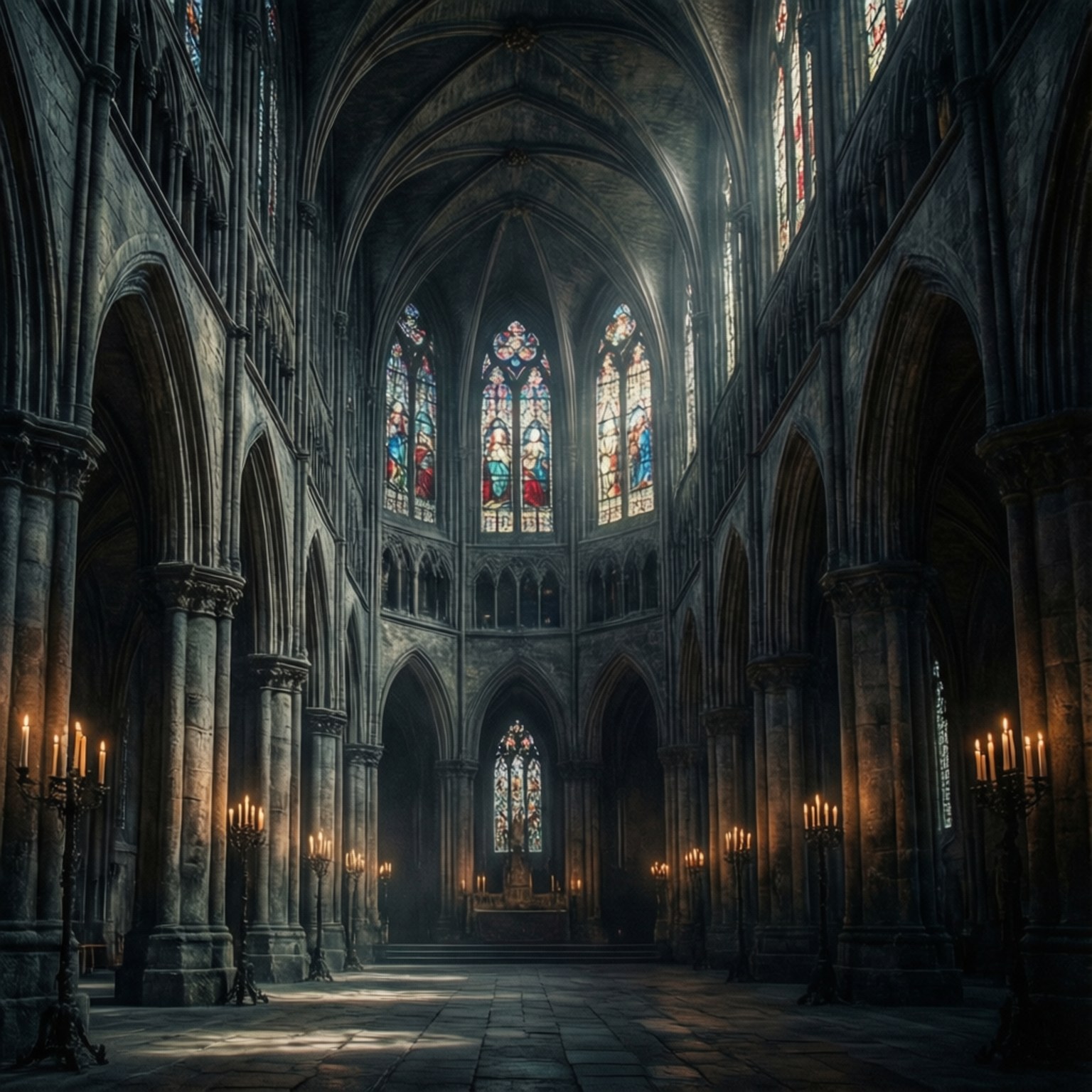 Gotische Lichtkathedrale Wallpaper
