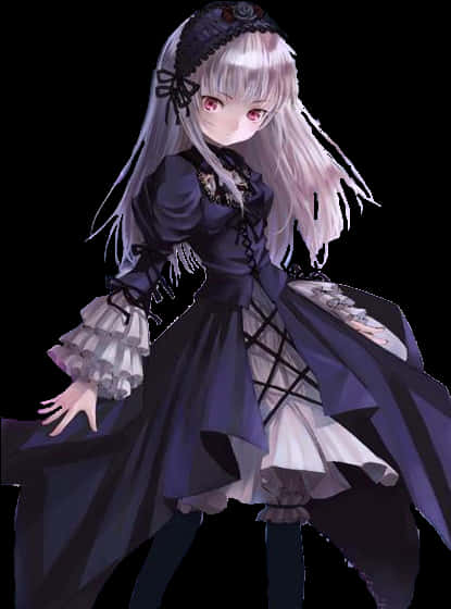 Gothic Lolita Anime Character PNG