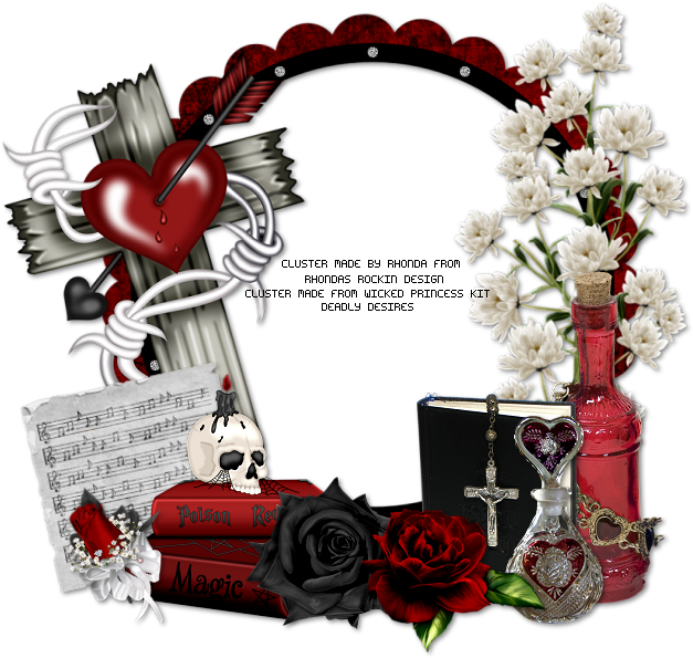 Download Gothic Love Frame Elements | Wallpapers.com