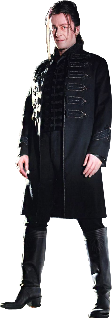 Gothic Manin Black Coat PNG