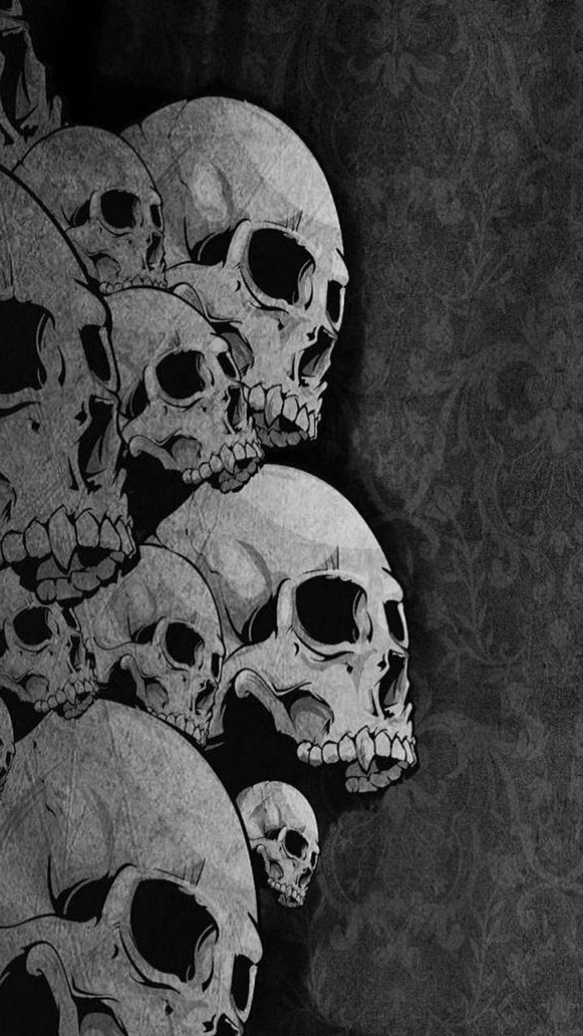 Leichenschädel Gothic Handy Wallpaper