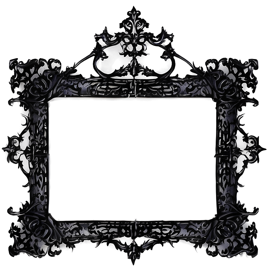 Gothic Picture Frame Png 05042024 PNG