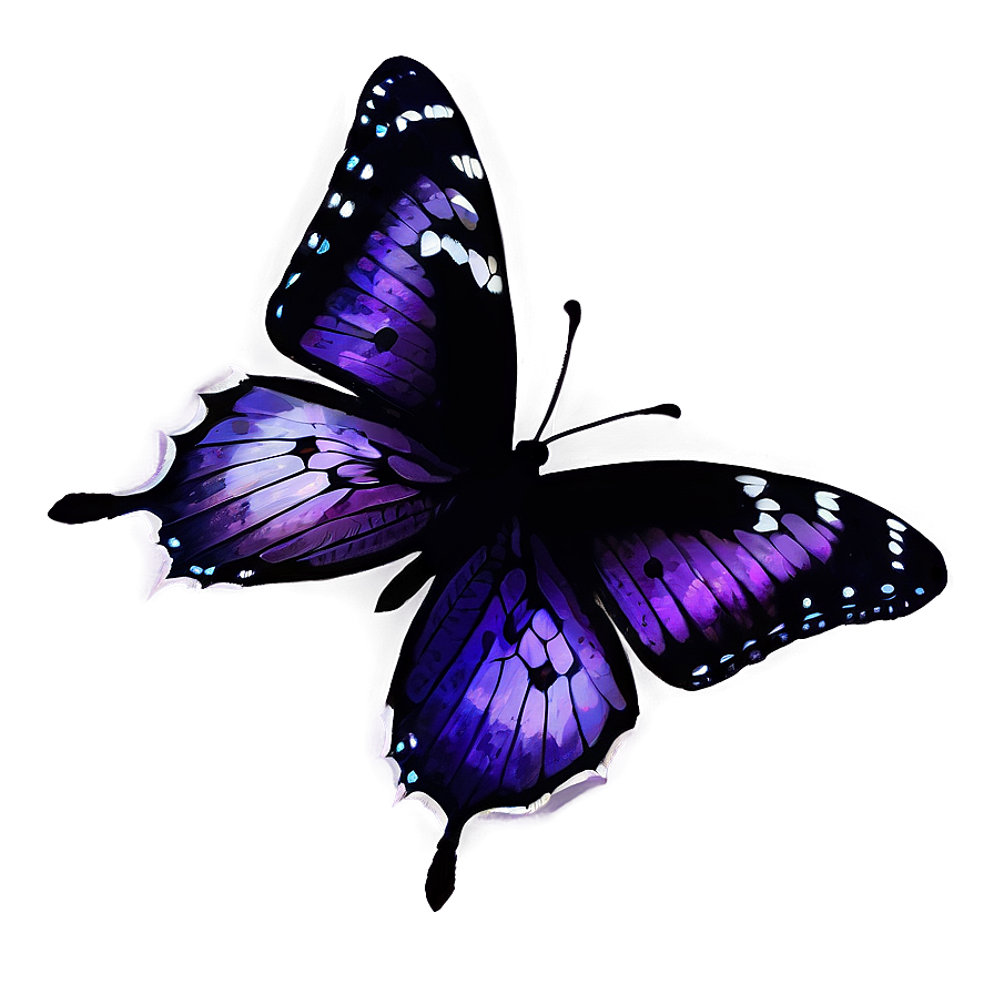 Gothic Purple Butterfly Png Hdb PNG