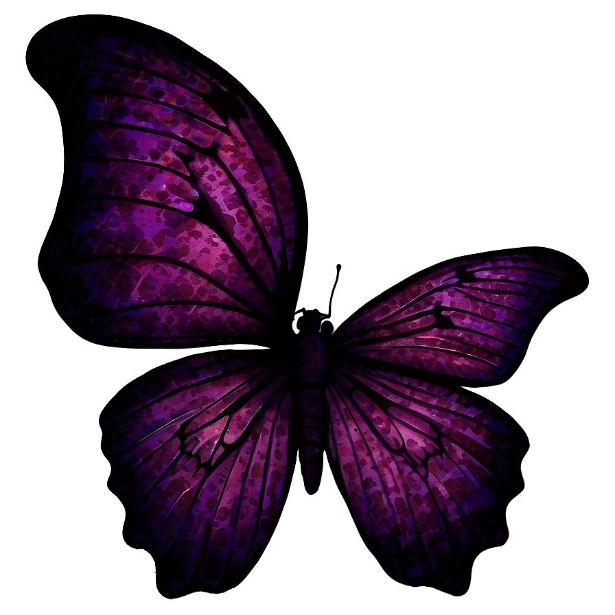 Download Gothic Purple Butterfly Png Qtw 