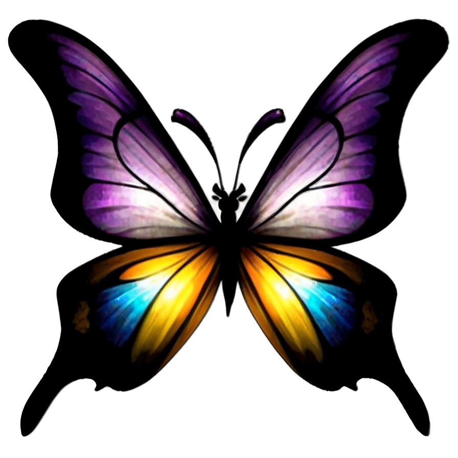 Download Gothic Purple Butterfly Png Sky87 | Wallpapers.com