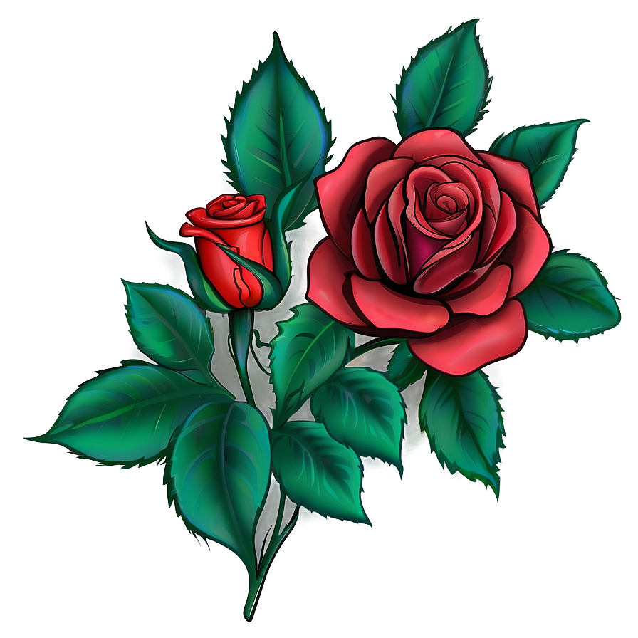 Gothic Rose Clipart Png 06272024 PNG