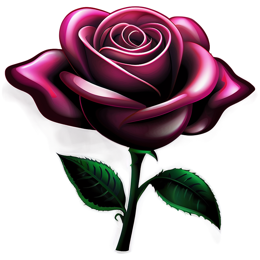 Gothic Rose Clipart Png 4 PNG